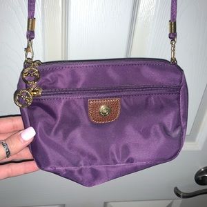 Purple Longchamp Crossbody Bag